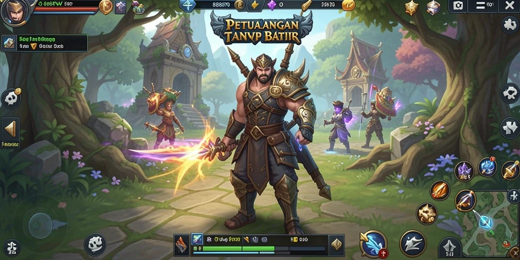 Tangkapan layar gameplay 888FW yang menunjukkan pertempuran seru dan grafis menakjubkan.