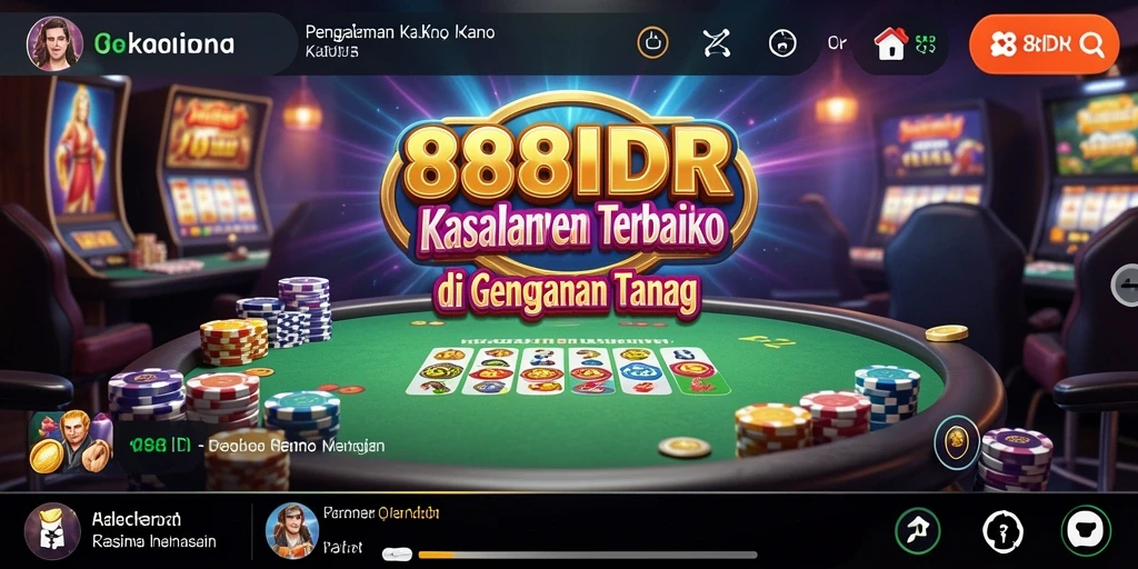 Screenshot gameplay 888IDR menampilkan suasana Kasino yang mendebarkan.