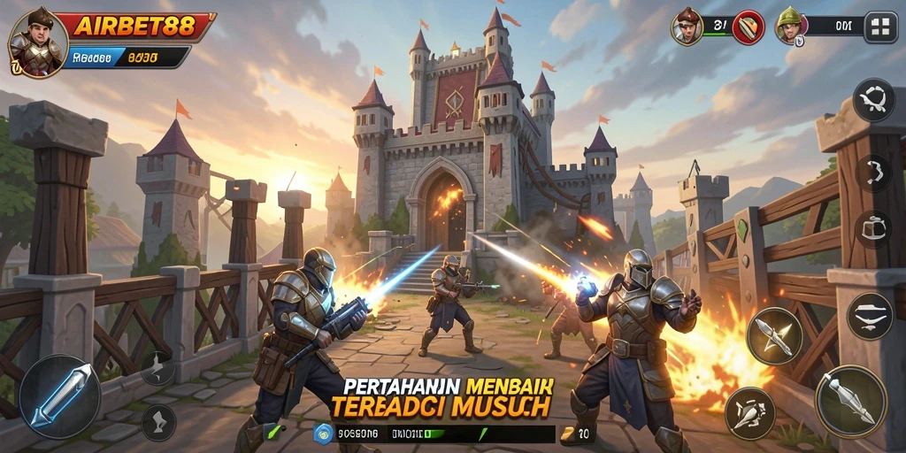 Gameplay mendebarkan dalam Tower Defense yang seru.