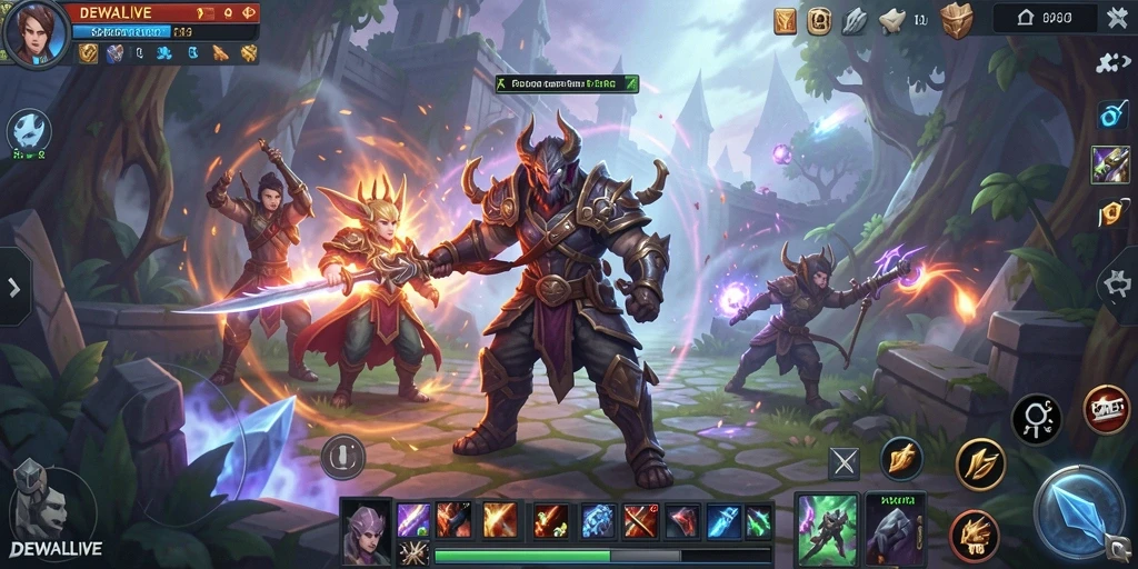 Tampilan gameplay seru dan grafis mengagumkan di DEWALIVE.