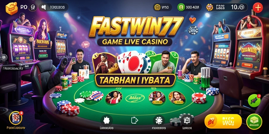 Tampilan gameplay Live Casino seru dengan dealer profesional.