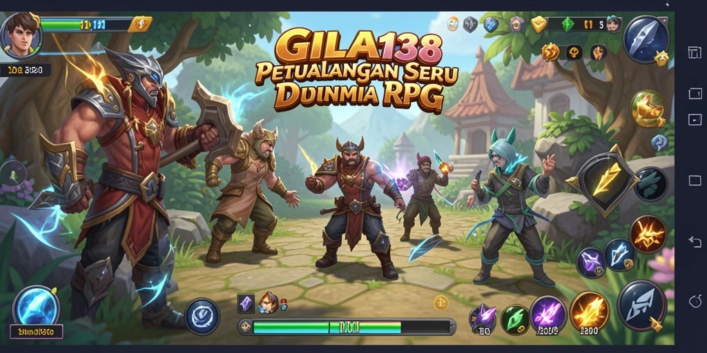 Tampilan gameplay menarik dari GILA138 yang penuh aksi RPG.