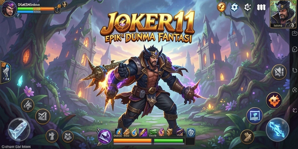 Screenshot utama JOKER11 menampilkan gameplay petualangan yang mendebarkan.