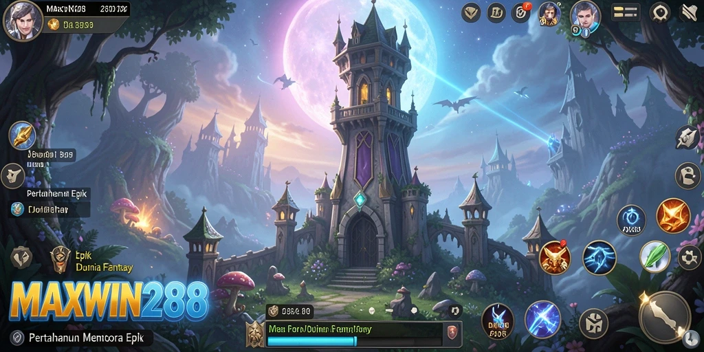 Tampilan gameplay menarik dari MAXWIN288 dalam kategori Tower Defense.