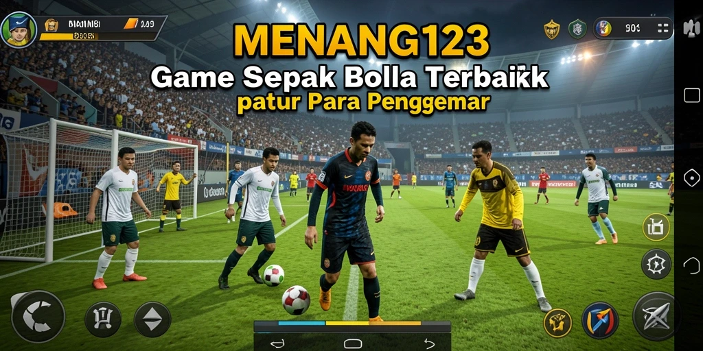 Tampilkan aksi intens pertandingan sepak bola di MENANG123.
