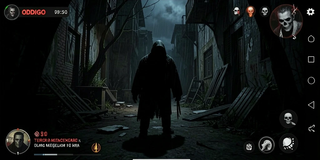 Gameplay ODDIGO menampilkan berbagai elemen horror yang mencekam.