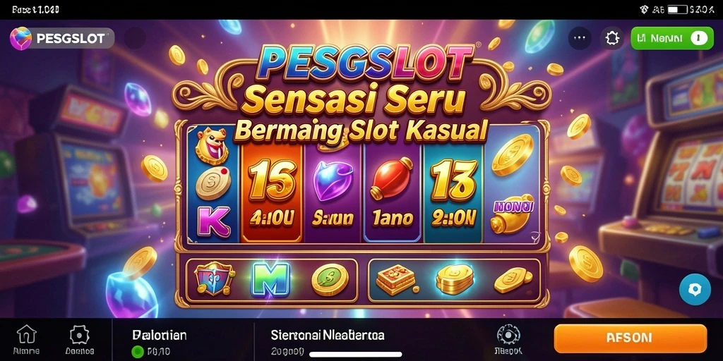 Screenshot utama PESGSLOT menampilkan gameplay seru dan menarik.