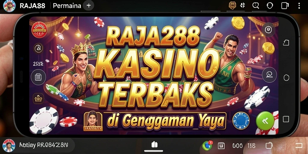 Gameplay seru kasino RAJA288 di smartphone Anda.
