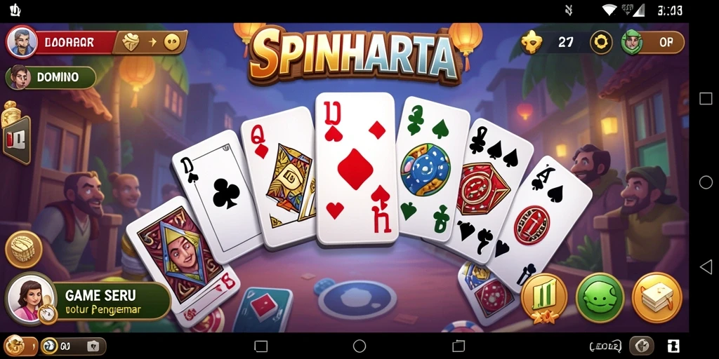Tampilan gameplay yang menegangkan dalam SPINHARTA.