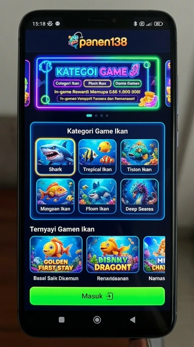 Tampilan antarmuka panen138 yang sederhana dan user-friendly.